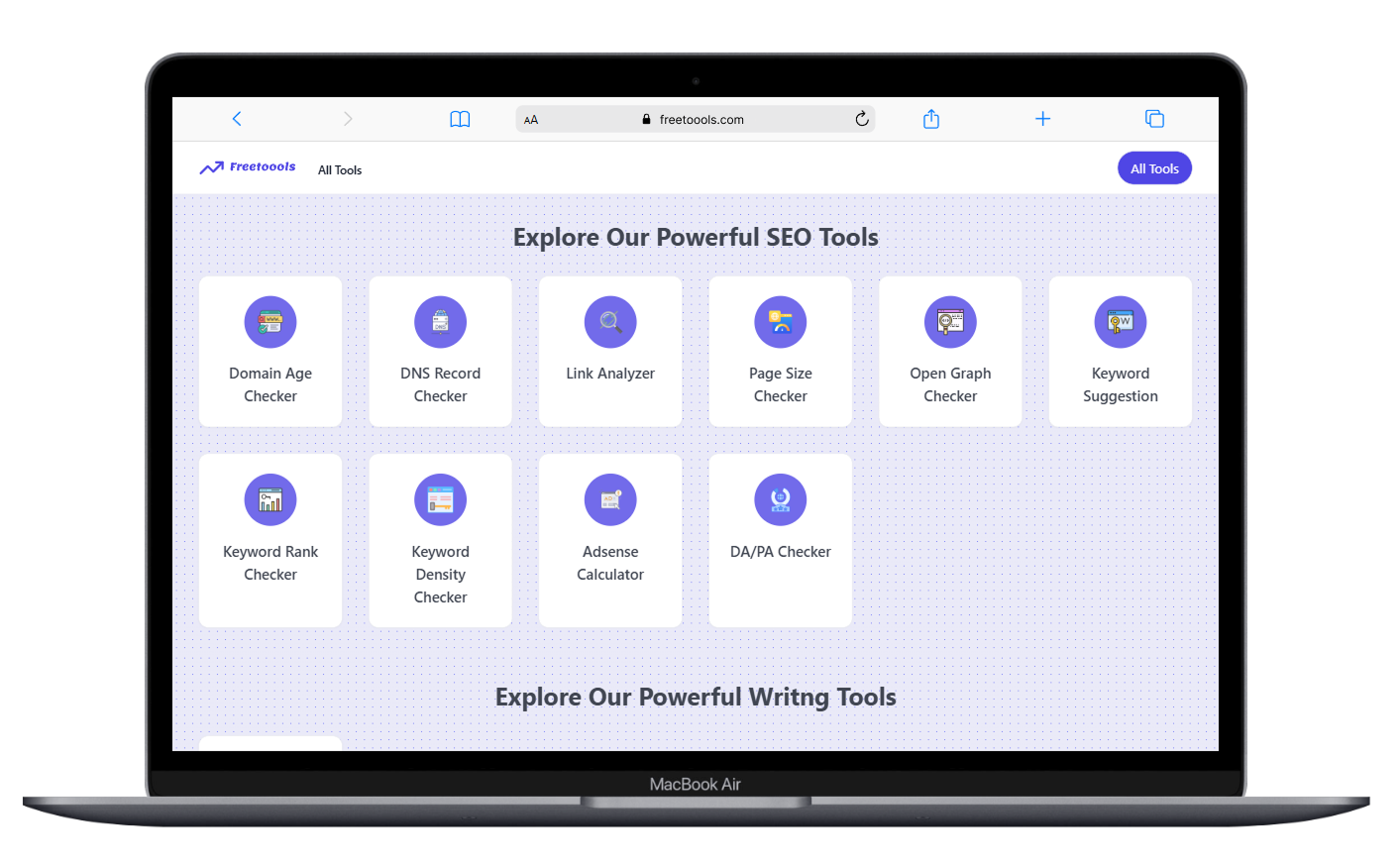 Free Tools Dashboard